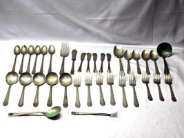 Large Vintage Lot Of 36 SEB EPNS Silverplate Flatware By National Silver... - £18.84 GBP