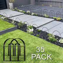 18&quot; 35Pcs Garden Fence Folding Fencing Panel Decorative Patio Barrier Bl... - $61.99