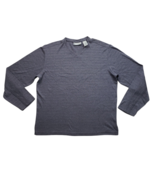 Wilke Rodriguez Sweatshirt Mens Large Gray Striped V Neck Vintage - $352.58 MXN