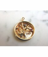 Womens Vintage Estate 14K Yellow Gold Tree of Life Pendant 5.8g E3883 - $862.64 CAD