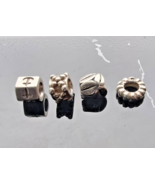 PANDORA  ALE AUTHENTIC DESIGNER 925 STERLING SILVER SET OF FOUR CHARMS - $58.41