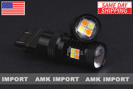 2 X 3157 3457 4157 White Amber Switchback LED High Power Turn Signal Lig... - £13.23 GBP
