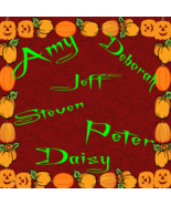 Pick 6 Custom Halloween Color Names 1B-Digital ClipArt - $94.05 MXN