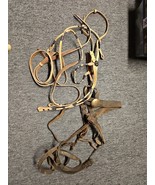 Lot of 2 USED Leather Horse Halters Adjustable Vintage Embellished Brass - $81.40 CAD