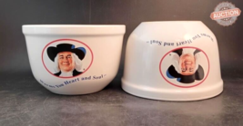 Set of 2 Quaker Oats 1999 Oatmeal Ceramic Bowl &#39;Warms You Heart And Soul... - $31.68