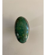 Vintage Navajo Ring ~ Sterling Silver / Pilot Mountain Turquoise ~ RT Ra... - $168.29