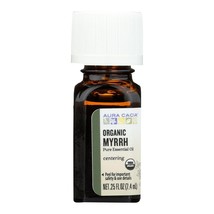 Aura Cacia 100% Pure Myrrh Essential Oil | Certified Organic, GC/MS Tested for P - £32.14 GBP