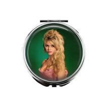 1 Brigitte Bardot Portable Makeup Compact Double Magnifying Mirror set 1! - £10.81 GBP