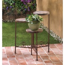 Rustic Triple Planter Stand - £72.00 GBP