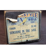 PLAYER PIANO ROLL VOCAL STYLE 10408 Sunshine in The Soul V SONG ROLL - $16.23 CAD