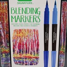 Crayola Signature Blending Markers (14) Markers Decorative Tin (2) Blenders - €11,10 EUR