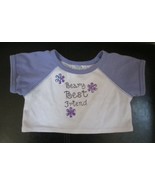 Build A Bear Workshop Purple &amp; White Beary Best Friend Tee Top - $8.05 CAD