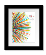True Colors by Cyndi Lauper - Song Lyric Inspired Music Art Print, Canva... - $25.79 CAD+