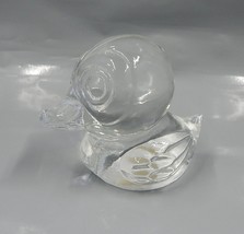 Cristallerie Zwiesel Duck  Figurine Paperweight Clear Glass Germany - £24.10 GBP