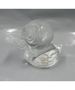 Cristallerie Zwiesel Duck  Figurine Paperweight Clear Glass Germany - £23.58 GBP