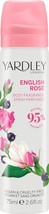 Yardley London for Women Deodorant Body Spray, English Rose, 2.5 Ounce - $12.43