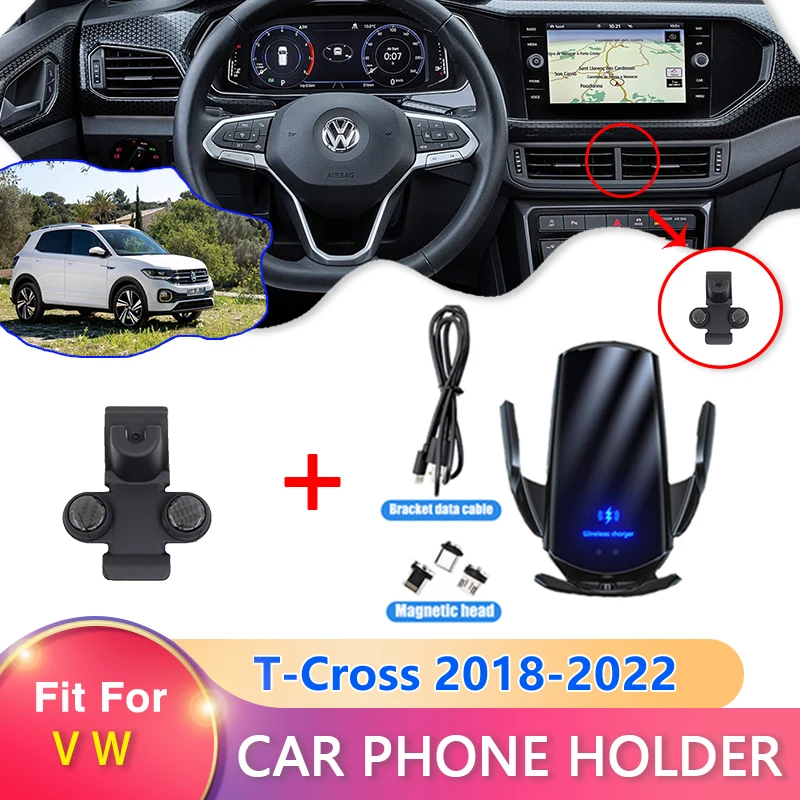 Suitable For Volkswagen VW T-Cross Tcross 2019 2020 2021 2022 Car Mobile Phone - £17.72 GBP+