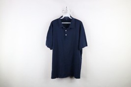 Peter Millar Collection Mens XL Stretch Knit Short Sleeve Golf Polo Shirt Blue - $49.45