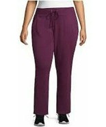 St. John&#39;s Bay Women&#39;s Active Fleece Pants Size 3X French Wine NEW - $39.77 CAD