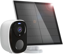 Wireless Outdoor Security Cameras With A Solar Panel,, Way Audio. - £51.10 GBP