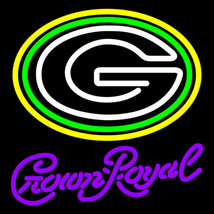 New Crown Royal Green Bay Packers Light Lamp Neon Sign 24&quot;x20&quot; - £199.37 GBP