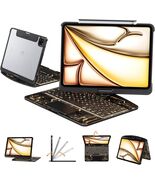 iPad Air 13 & Pro 12.9 Magic Keyboard Case Backlit Trackpad 360 Rotate Pencil - $99.95