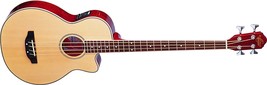 Natural 4-String Acoustic-Electric Bass With Gig Bag From Oscar Schmidt. - $356.96