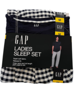 Gap Womens Size Medium Pajamas 2 Piece Set Crew Neck Shirt Drawstring Pl... - $27.09 CAD