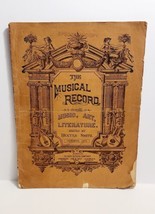 Antique 1889 The Musical Record Boston Oliver Ditson Magazine Sheet Music - £63.49 GBP