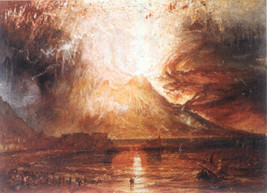 Art Joseph Mallord William Turner Eruption of Vesuvius Giclee Print Canvas - £6.72 GBP+