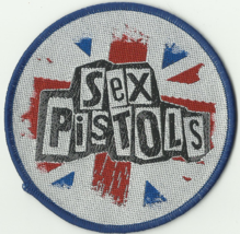 SEX PISTOLS logo/union jack WOVEN SEW ON PATCH official RARE no longer made - $8.26