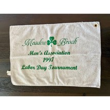 Golf Towel Meadow Brook Labor Day Tournament Clover Design - $12.86