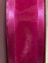 Vintage Ribbon Hot Pink 1.5 Inch Wide About 97 Yards Nylon Not Wired - £14.35 GBP