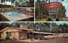 New Flamingo Motel US 1 Highway Waycross Georgia 1968c postcard - £5.06 GBP