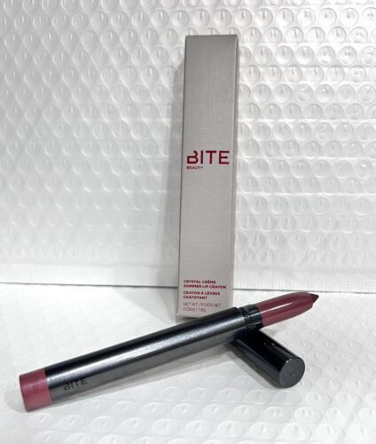 BITE Beauty Crystal Creme Shimmer Lip Crayon MAUVE MARZIPAN ~ Rare - $64.35