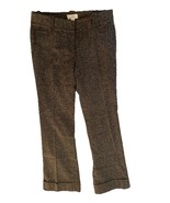 Ann Taylor Loft Marissa Black Tweed Pants Flat Front Cuffed Lined Pants ... - €20,34 EUR