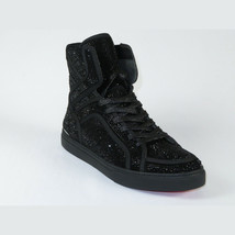 Mens High Top Shoes By FIESSO AURELIO GARCIA ,Fancy Rhine stones 2402 Black image 2