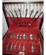 40pc. Wm. A. Rogers Oneida Community Plate Silverplate Flatware Set - $929.16 MXN