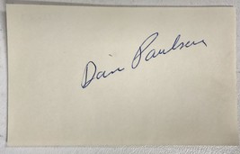 Dan Paulsen Signed Autographed 3x5 Index Card - Football - $15.00