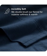 Bare Home Flannel Sheet Set 100% Cotton Velvety Soft Heavyweight Twin Da... - £31.64 GBP