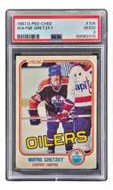 Wayne Gretzky 1981 O-Pee-Chee #106 Edmonton Oilers Trading Card PSA Good 2 - £46.37 GBP