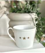 White Porcelain Mug with 3 Gold Stars - $36.40 CAD