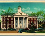 Memorial City Hall Auburn New York NY Linen Postcard F13 - £2.06 GBP