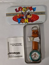 Taz Tazmanian Devil Wrist Watch 1994 Looney Toons 2200/67 Brown Leather ... - $44.11