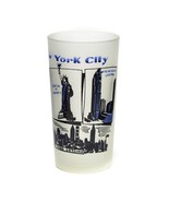 Vintage New York City Souvenir Frosted Glass Empire State Bldg. Statue L... - $11.85