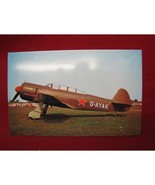 Vintage Russian &quot;Yakovlev Yak C.II&quot; Plane Postcard #98 - £19.46 GBP
