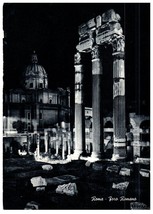 Roman Forum Rome Italy Black And White Postcard - £6.62 GBP