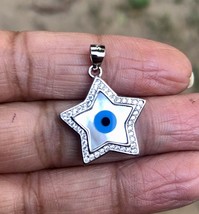 Colgante de estrella de protección contra el mal de ojo de plata 925,... - £16.08 GBP