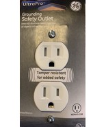 GE 54263 Grounding Safety Duplex Outlet UL Listed,125 Volt, 15 AMP -White - $13.47 CAD