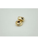 3, 4 mm  14K Gold Roundel Faceted, bar cut Bead ( price for 2 beads ) - $365.15 MXN